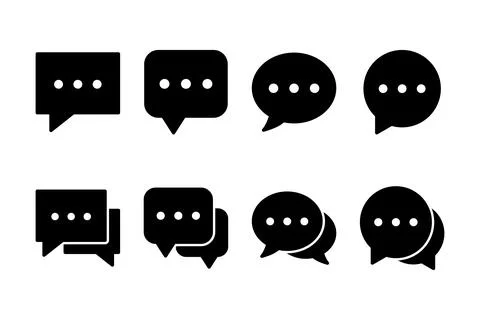 Chat icon vector illustration. speech bubble sign and symbol. comment icon... 스톡 일러스트