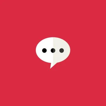 Chat icon vector illustration. Symbol graphics design. Illustrazione stock