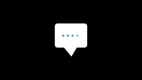 Chat icon vector isolated on background. Trendy message symbol. Stock Footage 340179393