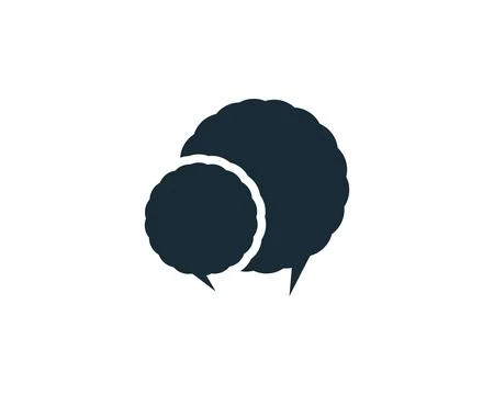 Chat Icon Vector Logo Template Illustration Design Stock Illustration