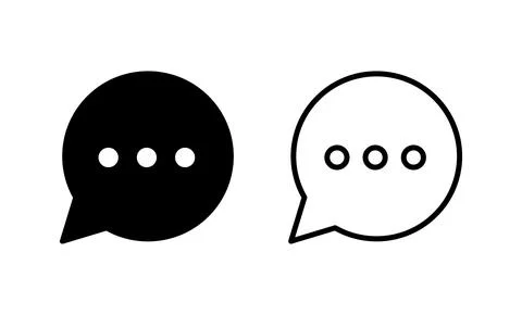 Chat icon vector. speech bubble sign and symbol. comment icon. message 스톡 일러스트