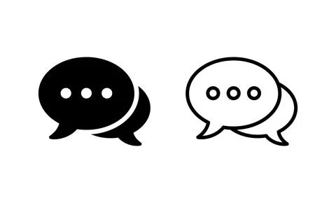 Chat icon vector. speech bubble sign and symbol. comment icon. message 스톡 일러스트