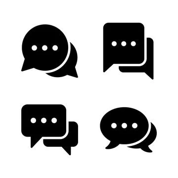 Chat icon vector. speech bubble sign and symbol. comment icon. message 스톡 일러스트