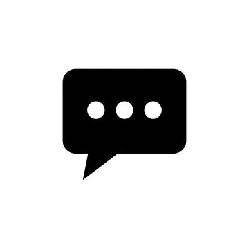 Chat icon vector. speech bubble icon. comment icon vector. message. contact u Illustrazione stock