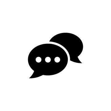 Chat icon vector. speech bubble icon. comment icon vector. message. contact u Stock Illustration