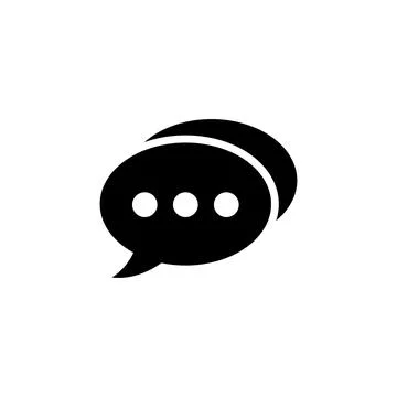 Chat icon vector. speech bubble icon. comment icon vector. message. contact u Illustrazione stock