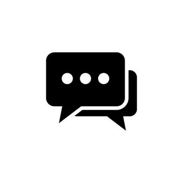 Chat icon vector. speech bubble icon. comment icon vector. message. contact u Stock Illustration