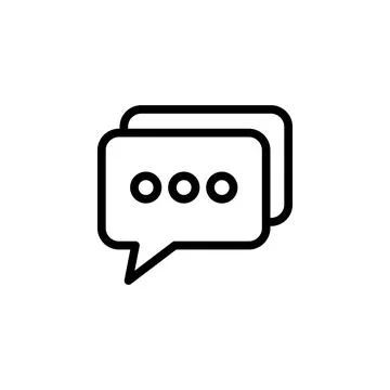 Chat icon vector. speech bubble icon. comment icon vector. message. contact u Illustrazione stock