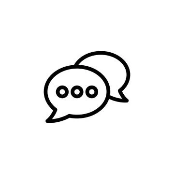 Chat icon vector. speech bubble icon. comment icon vector. message. contact u Stock Illustration