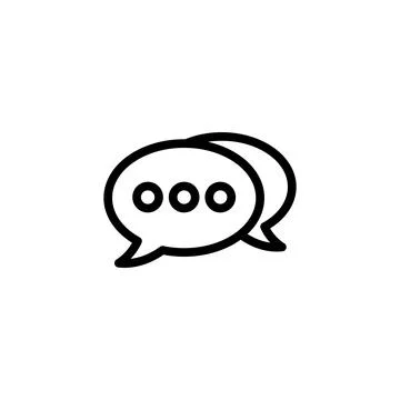 Chat icon vector. speech bubble icon. comment icon vector. message. contact u Illustrazione stock