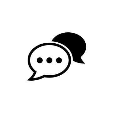 Chat icon vector. speech bubble icon. comment icon vector. message. contact u Illustrazione stock