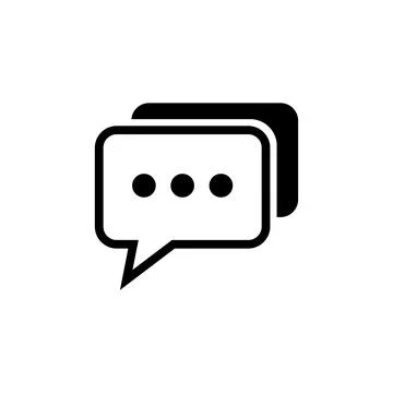 Chat icon vector. speech bubble icon. comment icon vector. message. contact u Stock Illustration
