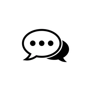 Chat icon vector. speech bubble icon. comment icon vector. message. contact u Illustrazione stock