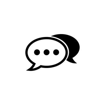 Chat icon vector. speech bubble icon. comment icon vector. message. contact u Stockillustratie