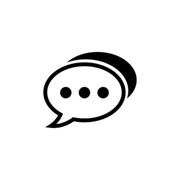 Chat icon vector. speech bubble icon. comment icon vector. message. contact u Stock Illustration