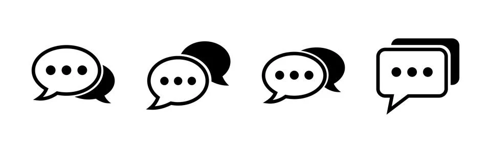 Chat icon vector. speech bubble icon. comment icon vector. message. contact u イラスト素材