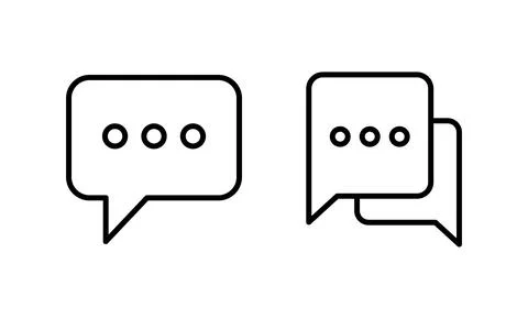 Chat icon vector. speech bubble sign and symbol. comment icon. message 스톡 일러스트