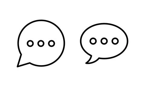 Chat icon vector. speech bubble sign and symbol. comment icon. message 스톡 일러스트