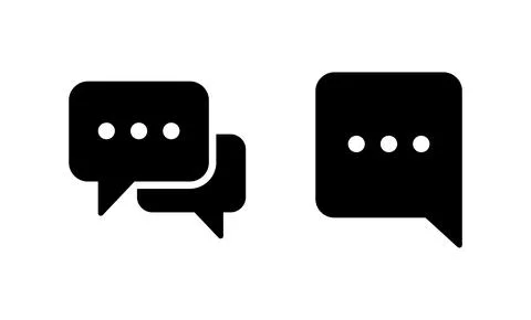 Chat icon vector. speech bubble sign and symbol. comment icon. message イラスト素材
