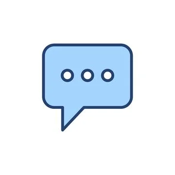 Chat icon vector. speech bubble sign and symbol. comment icon. message Illustrazione stock