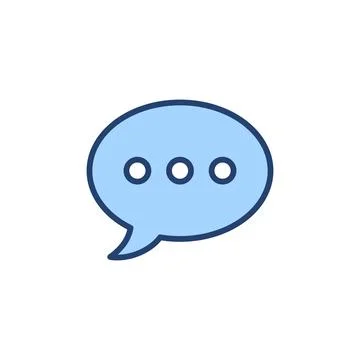 Chat icon vector. speech bubble sign and symbol. comment icon. message Stock Illustration