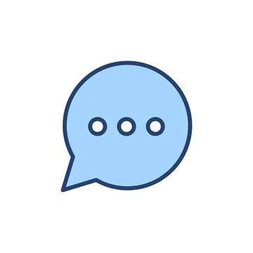 Chat icon vector. speech bubble sign and symbol. comment icon. message Stock Illustration