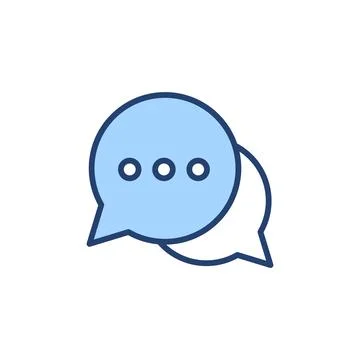 Chat icon vector. speech bubble sign and symbol. comment icon. message 스톡 일러스트