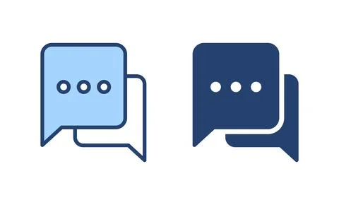 Chat icon vector. speech bubble sign and symbol. comment icon. message 스톡 일러스트