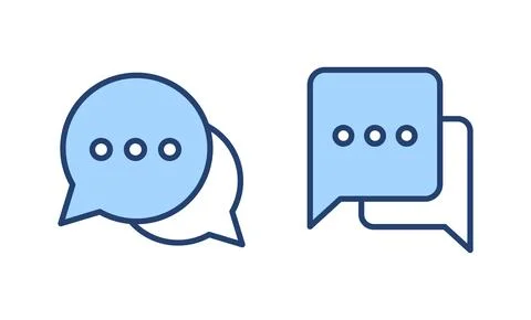 Chat icon vector. speech bubble sign and symbol. comment icon. message 스톡 일러스트