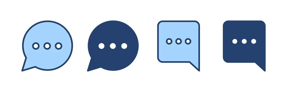 Chat icon vector. speech bubble sign and symbol. comment icon. message 스톡 일러스트