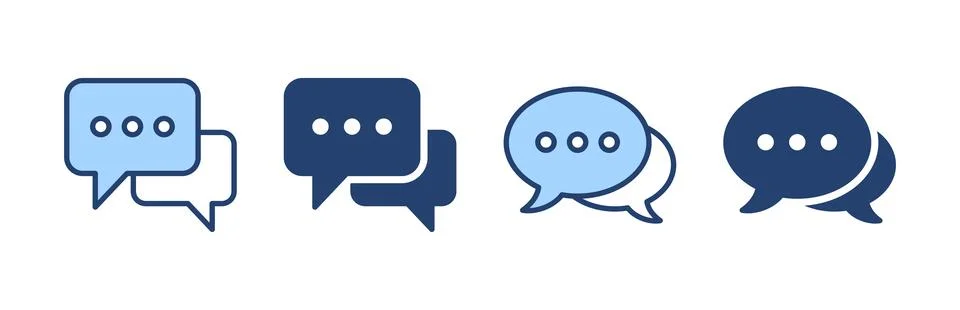 Chat icon vector. speech bubble sign and symbol. comment icon. message イラスト素材