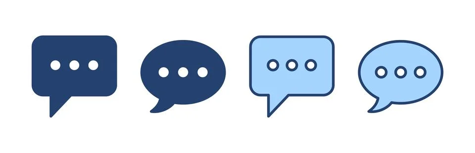 Chat icon vector. speech bubble sign and symbol. comment icon. message 스톡 일러스트