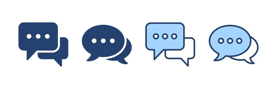 Chat icon vector. speech bubble sign and symbol. comment icon. message 스톡 일러스트