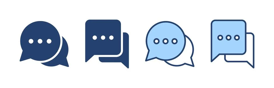 Chat icon vector. speech bubble sign and symbol. comment icon. message 스톡 일러스트