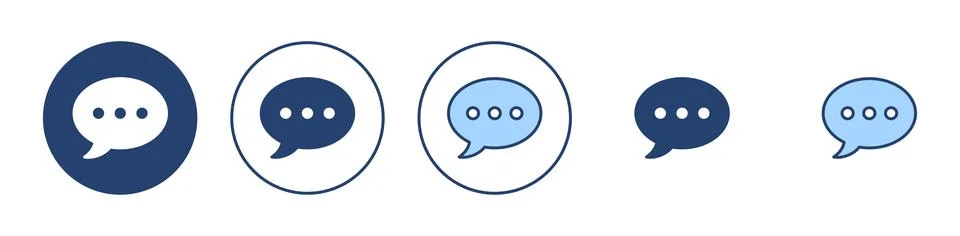 Chat icon vector. speech bubble sign and symbol. comment icon. message 스톡 일러스트