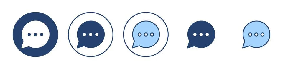 Chat icon vector. speech bubble sign and symbol. comment icon. message 스톡 일러스트