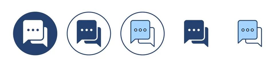 Chat icon vector. speech bubble sign and symbol. comment icon. message 스톡 일러스트