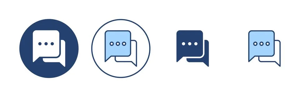 Chat icon vector. speech bubble sign and symbol. comment icon. message イラスト素材