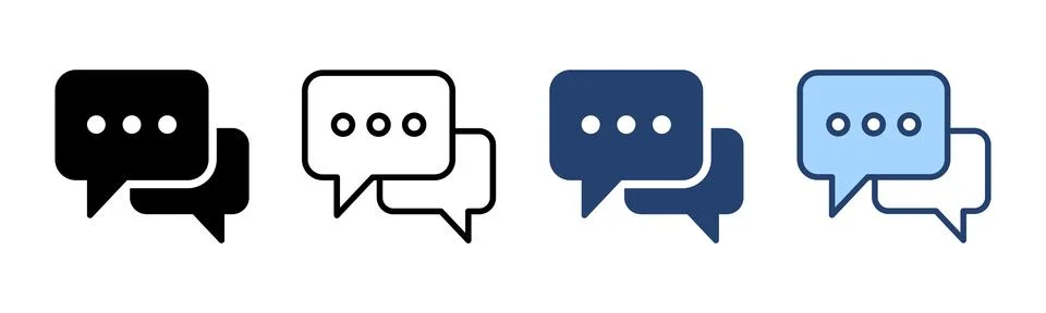 Chat icon vector. speech bubble sign and symbol. comment icon. message 스톡 일러스트
