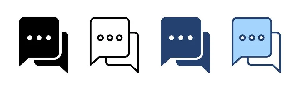 Chat icon vector. speech bubble sign and symbol. comment icon. message 스톡 일러스트