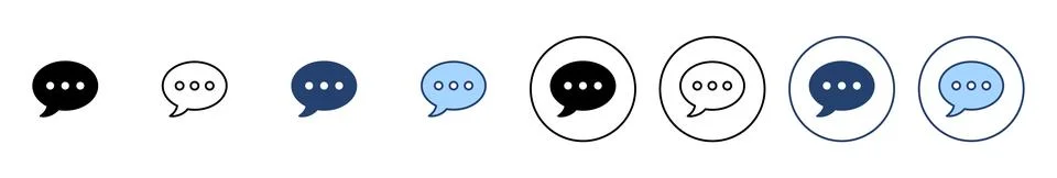 Chat icon vector. speech bubble sign and symbol. comment icon. message 스톡 일러스트