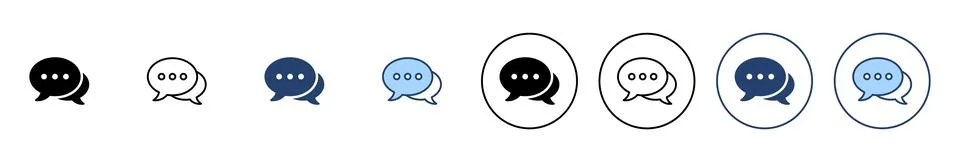 Chat icon vector. speech bubble sign and symbol. comment icon. message 스톡 일러스트