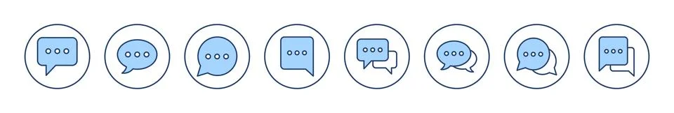 Chat icon vector. speech bubble sign and symbol. comment icon. message イラスト素材