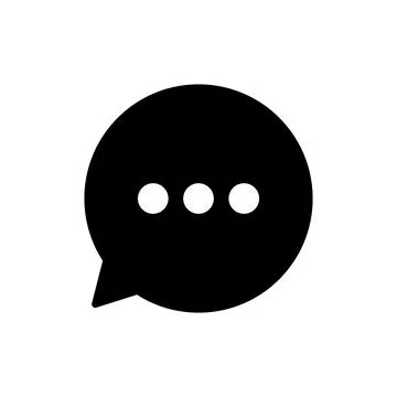 Chat icon vector. speech bubble sign and symbol. comment icon. message Illustrazione stock