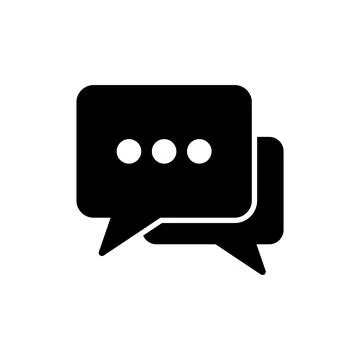 Chat icon vector. speech bubble sign and symbol. comment icon. message 스톡 일러스트