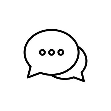 Chat icon vector. speech bubble sign and symbol. comment icon. message 스톡 일러스트
