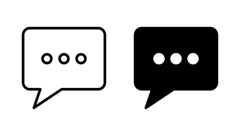 Chat icon vector. speech bubble sign and symbol. comment icon. message 스톡 일러스트