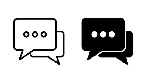 Chat icon vector. speech bubble sign and symbol. comment icon. message 스톡 일러스트