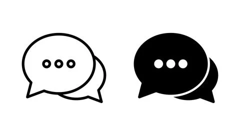 Chat icon vector. speech bubble sign and symbol. comment icon. message 스톡 일러스트