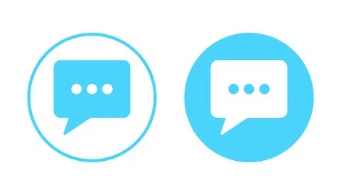 Chat icon vector. speech bubble sign and symbol. comment icon. message 스톡 일러스트